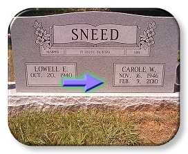 Headstone Engraving